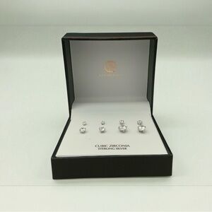 Giani Bernini Silver Cubic Zirconia Earring Set